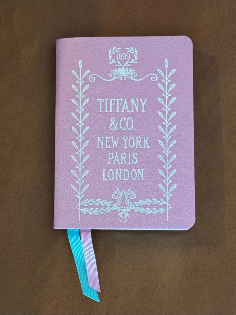 Tiffany & Co. Pink Notebook with White Logo